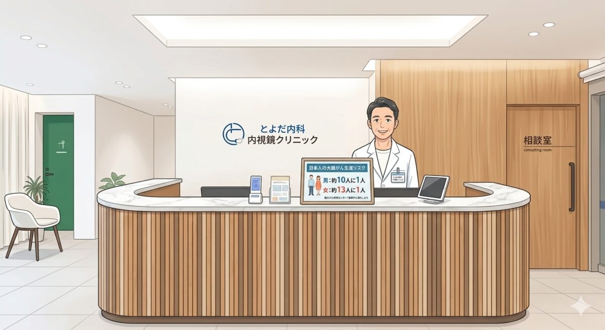 「男性は10人に1人、女性は13人に1人」大腸がんは決して他人事ではありません【神戸・三宮】